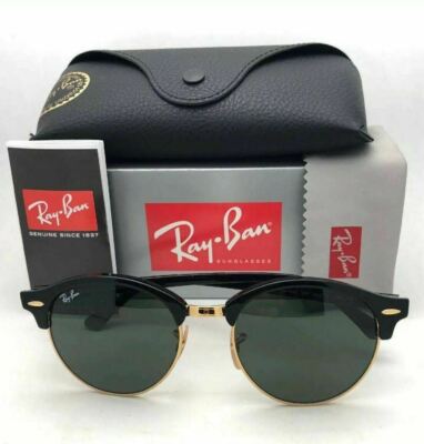 Ray-Ban Club Round RB4246 Black Frame Sunglasses Temples Ray-Ban RB 4246 CLUBROUND Sunglasses | FREE Shipping main image 2