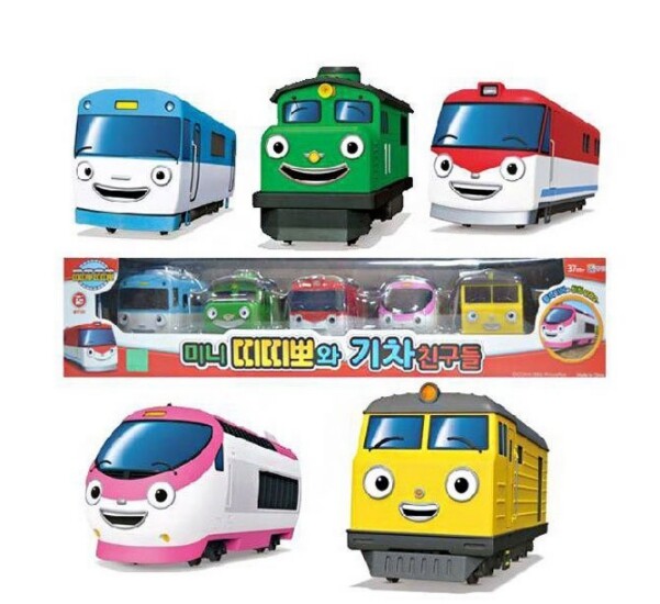 The Little Train TITIPO with Train Friends Pull Back 5ea Mini