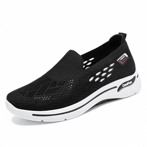 Damen Atmungsaktive Sport Sneakers Slip-On-Wanderschuhe Leichte Schuhe Outdoor - Bild 11 von 11