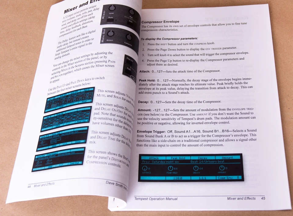 Dave Smith Instruments Roger Linn - Tempest - Operation Manual - Printed copy - Image 2 of 2