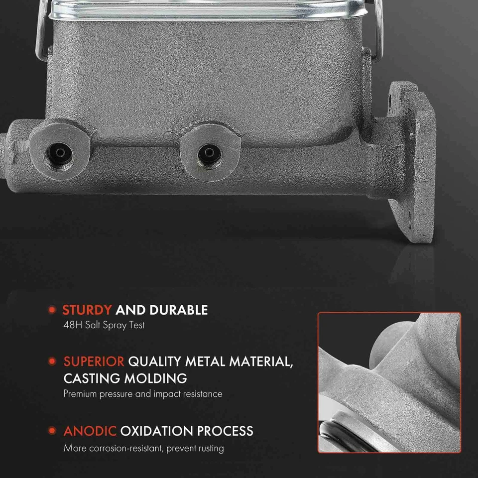 Cilindro maestro de freno de 1 pieza para Chrysler Town & Country 1974-1977 Dodge Plymouth Foto 2 de 4