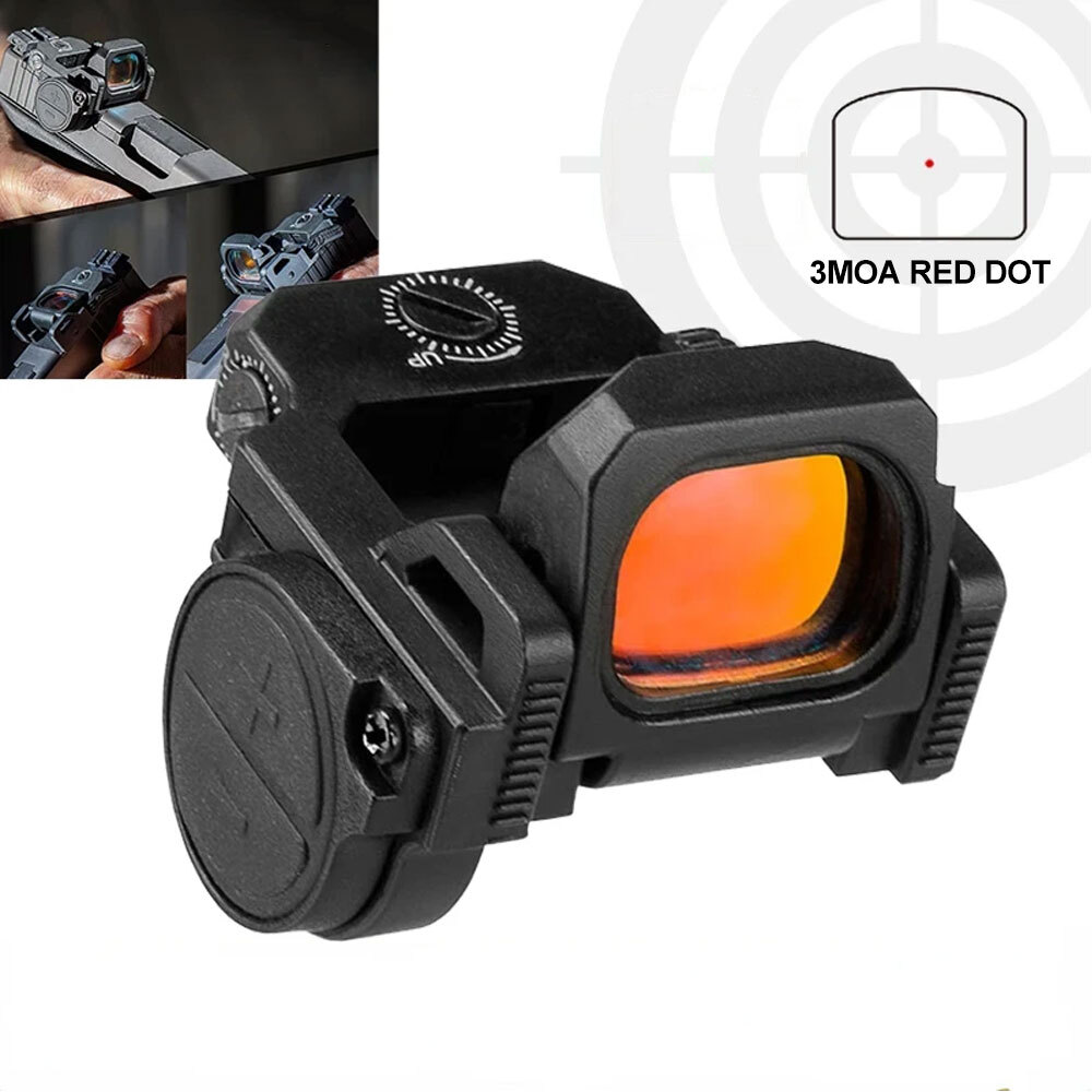 Mini Flip Up Red Dot Sight Scope RMR Fits GLOCK MOS G17 G19 G22 G23
