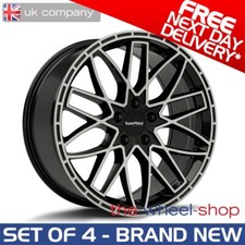 4x 20" SuperMetal 'Vane' Gloss Black Polished Alloy Wheels VW Multivan T7