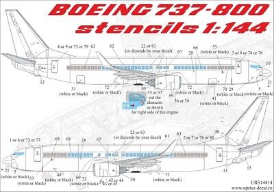 1/144 Scale Decal GOL 737-800