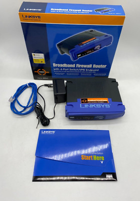 Linksys Cisco BEFSX41 Wired Broadband Firewall Router 4-Port Switch VPN Endpoint