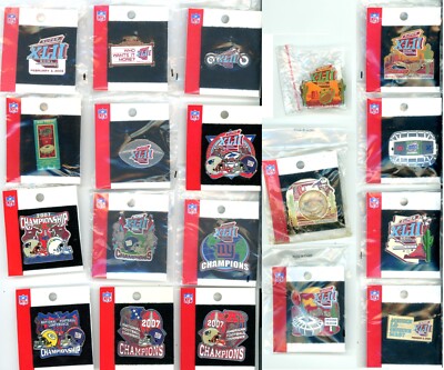 Super Bowl XLII Pin Choice NFL Pins SB 42 New England Patriots vs NY Giants PSG