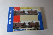 HO WALTHERS GOLDLINE #932-4408 DATA ONLY 4-PACK ORE CARS