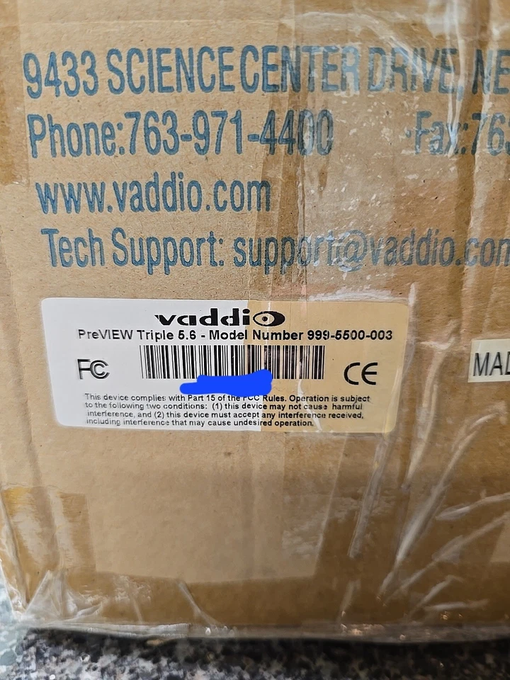 Vaddio Preview Triple 5.6 LCD SD Rack Mount Monitor - Part # 999-5500-003 - Image 2 of 4