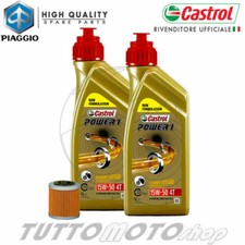 Tagliando PIAGGIO Beverly 350 ST 2011-2018 / Kit Olio Castrol 15W50 Filtri