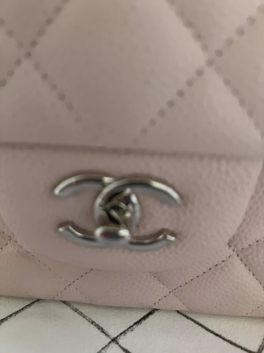 Chanel mini square in baby pink