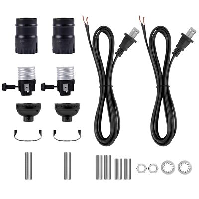 Lamp Repair Kit For Table Lampsfloor Lamp Rewire Kit With 2 Way E26 Lamp Socket 