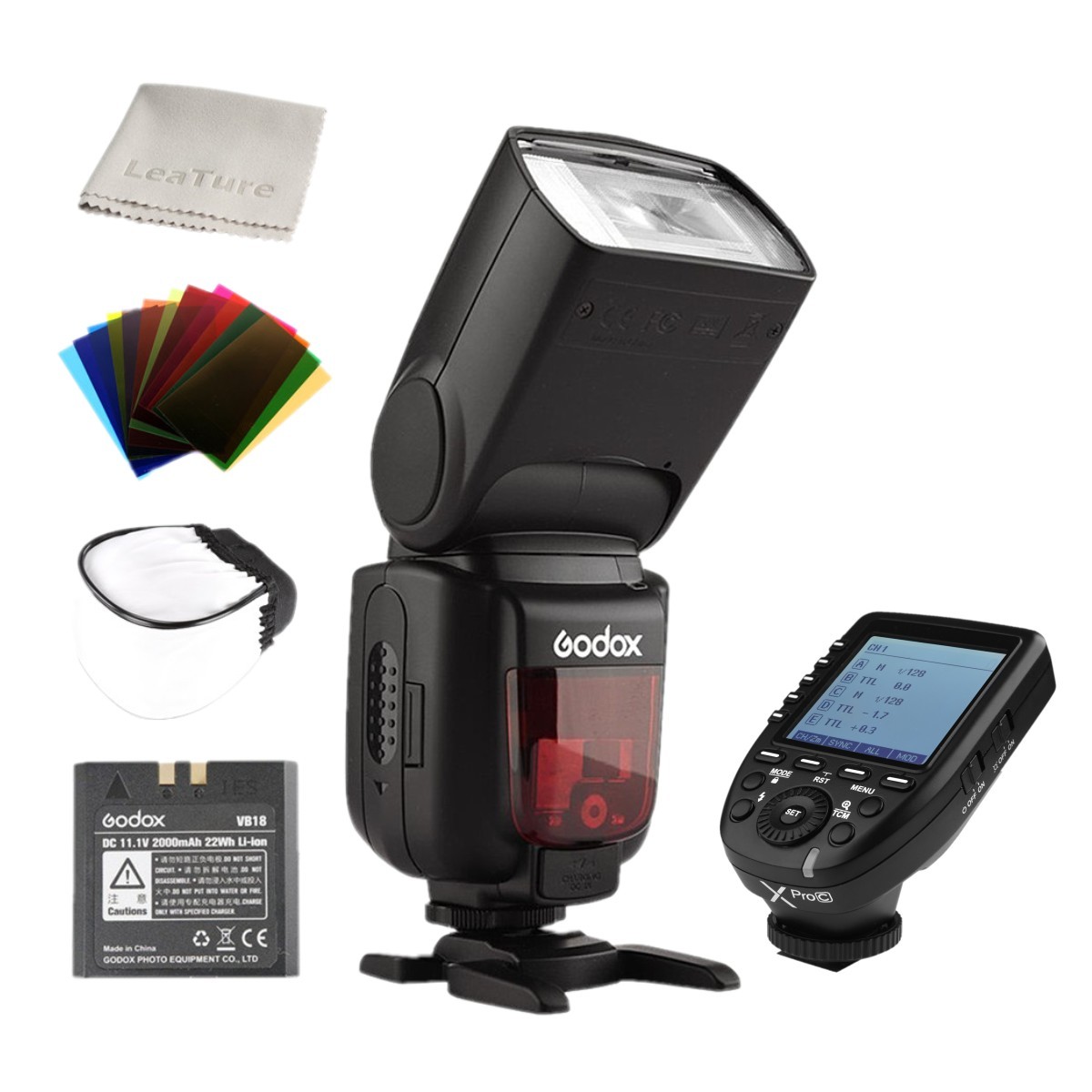 US Godox V860II-C TTL 2.4G HSS Flash Speedlite +XPro-C US Godox V860II-C TTL 2.4G HSS Flash Speedlite +XPro-C