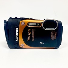 Olympus Stylus Tough Black Orange TG-860 Shockproof Camera for parts AS IS