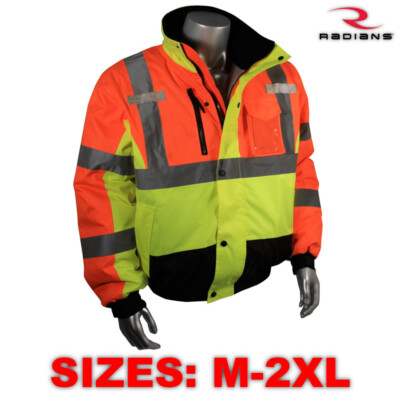 Radians SJ12-3ZMS Weatherproof Industrial Multi-Color Hi-Vis Safety Jacket