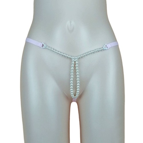 Lingerie Da Donna Intimo Perla Mini Micro Perizoma Perizoma Slip Mutandine T- ▼ - Foto 19 di 25