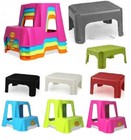 Dual Step Up Plastic Stool Children Kids Kitchen Toilet Potty Training Ladders