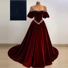 Matching Exquisite Wedding Gowns Pleat Rhinestone A-line Off-the-shoulder