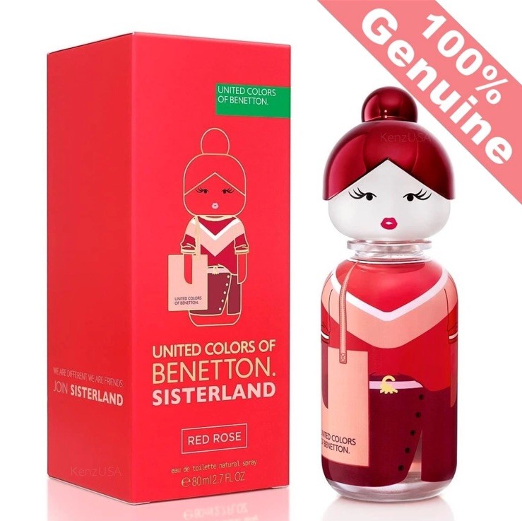 United Colors of Benetton  Sisterland Red Rosee EDT Spray 2.7 Oz /80ml For Women