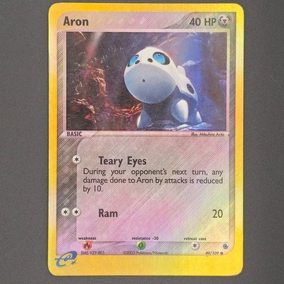 Pokemon TCG - Aron - Reverse Holo 49/109 - EX Ruby and Saphire MP