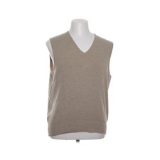 Breidhof, Pullunder, Größe: 54, Beige, Einfarbig, Rippenstrick, Herren #0S8