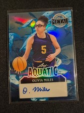 Olivia Miles 2025 Leaf Metal Women Aquatic Auto 1/1 Autograph 
