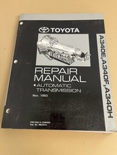 1993 Toyota A340e A340f A340h Automatic Transaxle Repair Manual Pn Rm391u 1993 Toyota A340e A340f A340h Automatic Transaxle Repair Manual Pn Rm391u