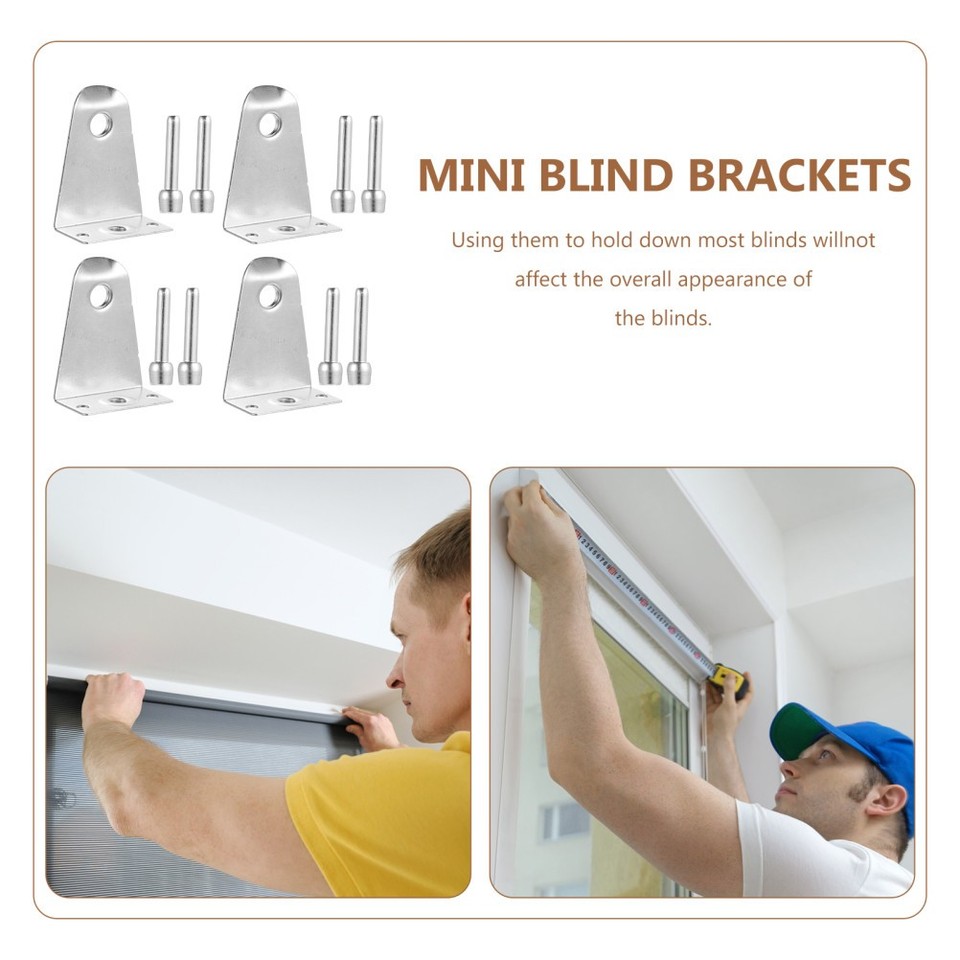Window Blind Rope Bracket 8 Sets Blind Bolt Window Hold down Brackets Vertical Blinds Parts ...