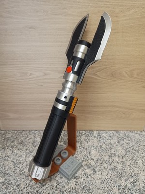 Darth Malgus 1:1 Scale 3D Printed Lightsaber with Display Stand