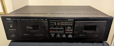 Yamaha KX-W262 Dubbing Double Cassette Deck Tested Works Great