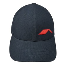 Port Authority Snapback Hat Black One Size Embroidered Logo Flexfit