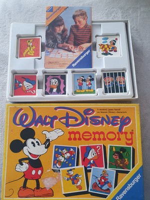 Disney Vintage Mickey Mouse Memory Card Game - Ravensburger 1982