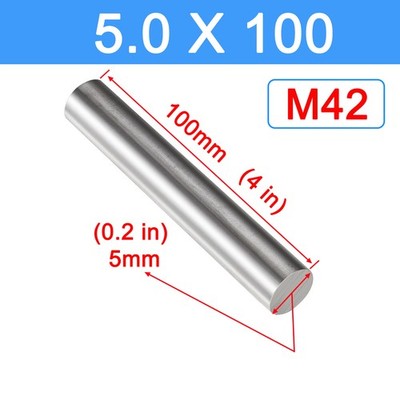 M42 Cobalt HSS Round Bar High Speed Steel Rod, DIY Metal Tools HRC 68 - 70