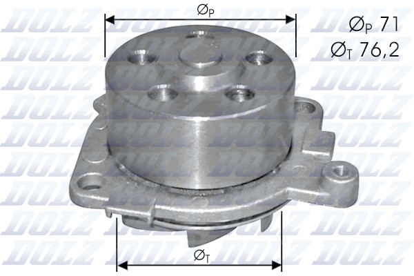 DOLZ S210 Water Pump, engine cooling for ALFA ROMEO,FIAT,LANCIA