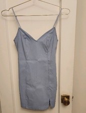 Urban Outfitters Light Blue Slip Mini Dress, XS