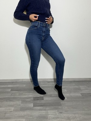 Levi s Jeanshose Jeans Hose Blau Mile High Super Skinny W28L30 Gr S