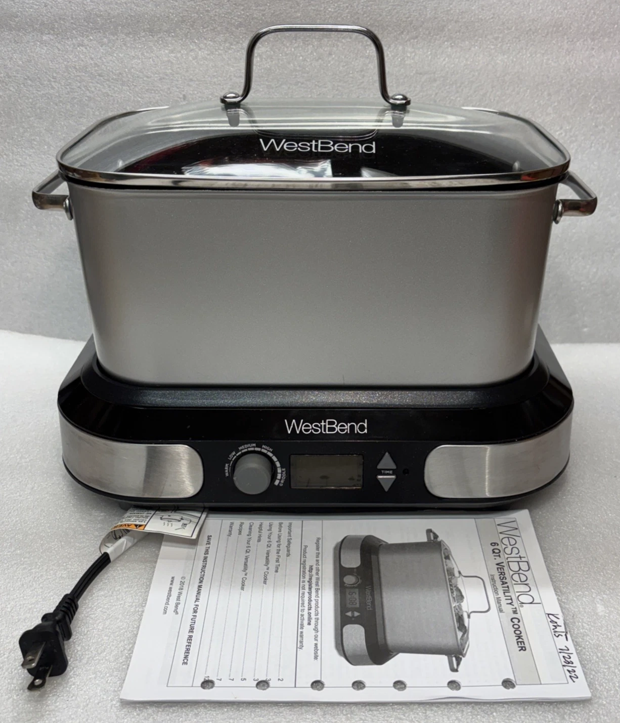 Modern 2019 West Bend 6Qt Versatility Slow Cooker/Griddle 87966 Complete Working
Opens in a new wind