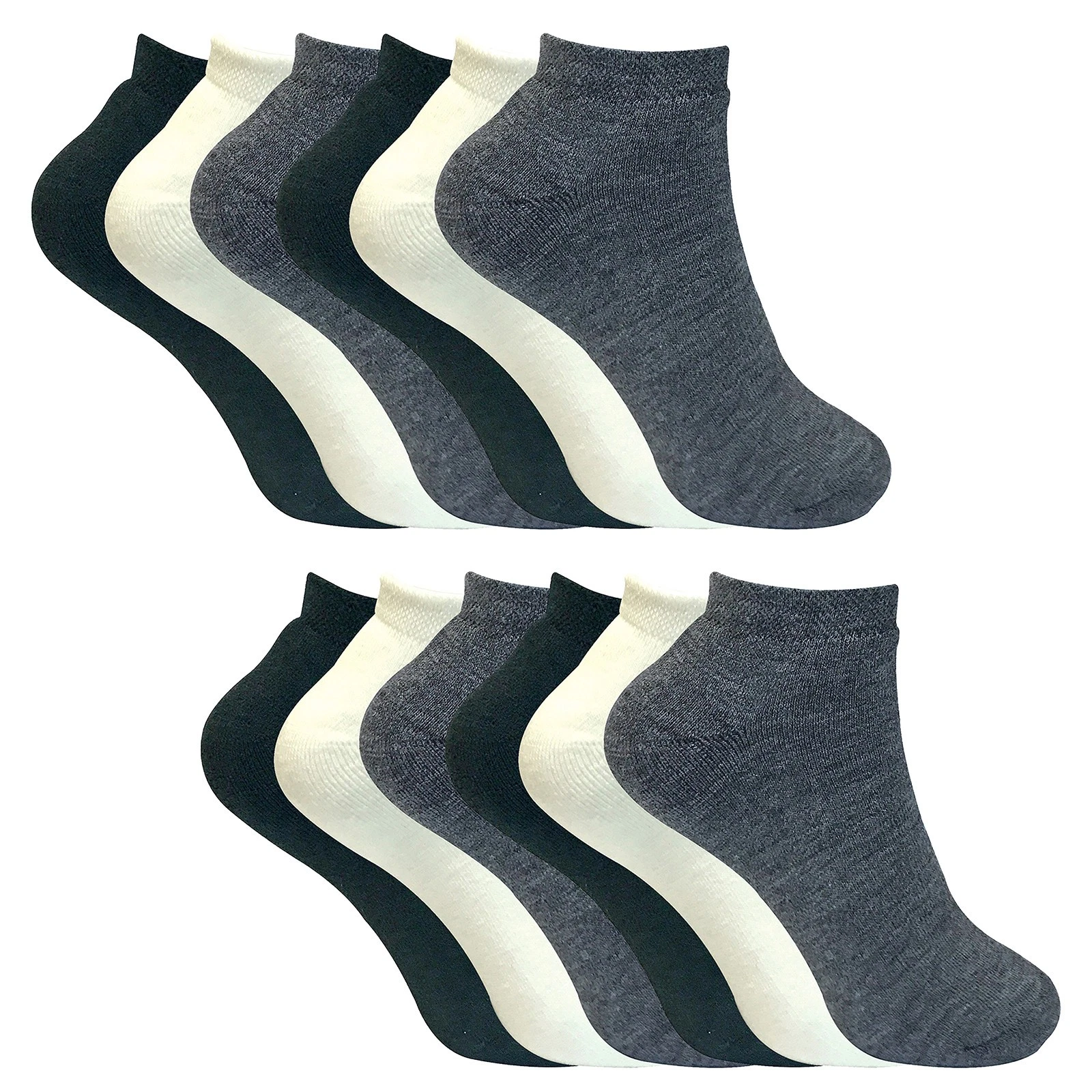 Womens Ankle Thermal Socks by Sock Snob , 12 Pairs Fluffy Inner Socks