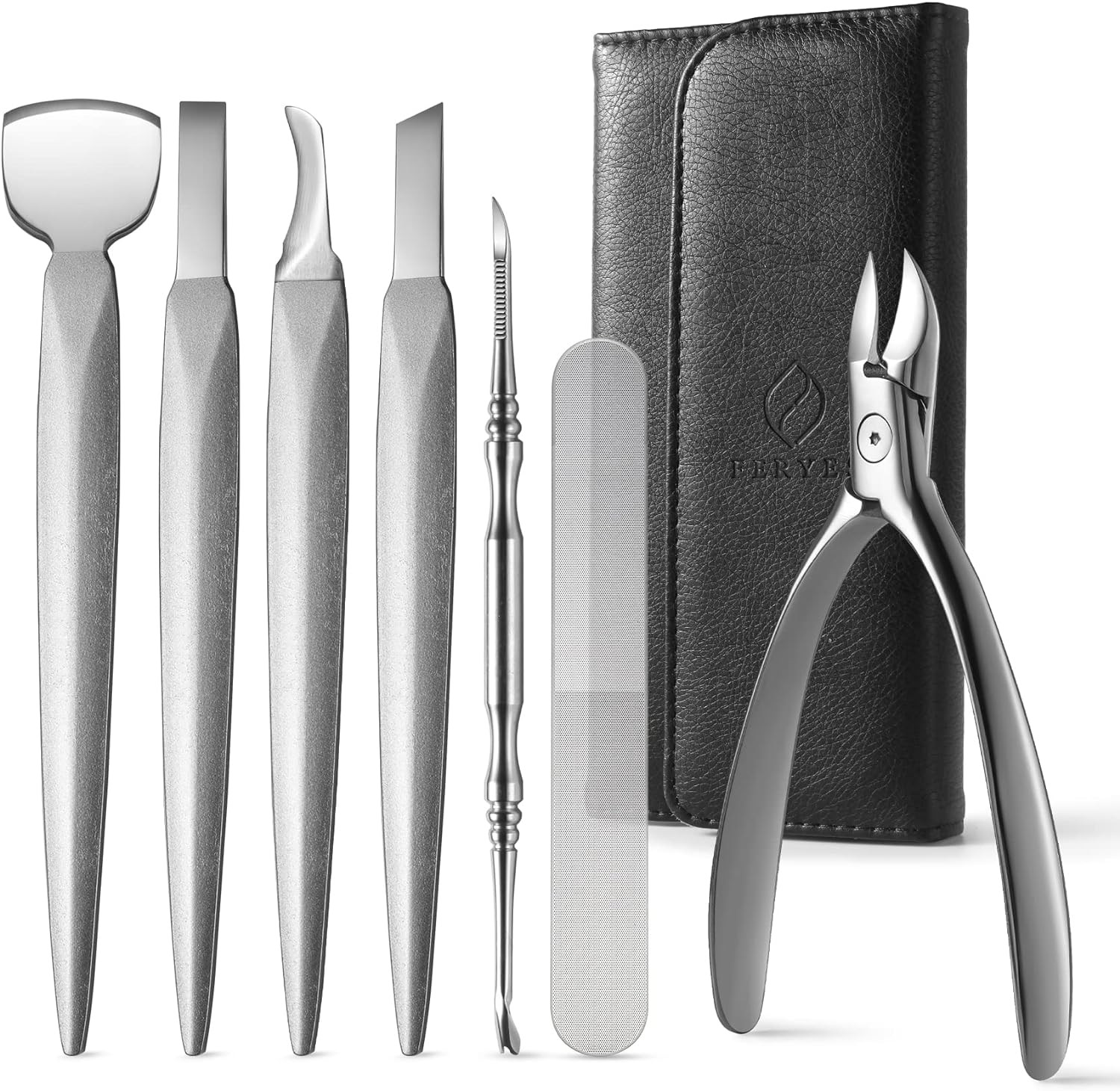Kit Pedicure di Lusso 7 Pezzi - Trattamento Unghie Incarnite Acciaio