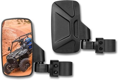 SHEJISI UTV Side Mirrors Fits 1.65''-2'' Inch Roll Cage, 8.65*8.26*5.50, black 