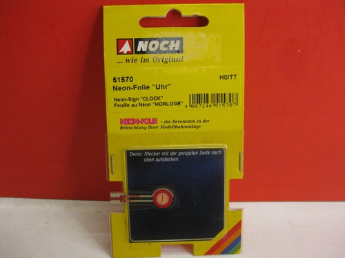 Reloj NOCH 51570 lámina neón H0/TT nuevo y embalaje original | Condition: Neu