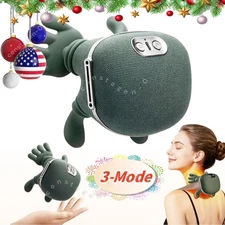 Wireless Electric Neck And Shoulder Muscle Massager 3 Modes Relief With Heat USA