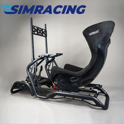 GT-PRO Sim Racing Cockpit Seat Black for Simagic Fanatec Thrustmaster Moza