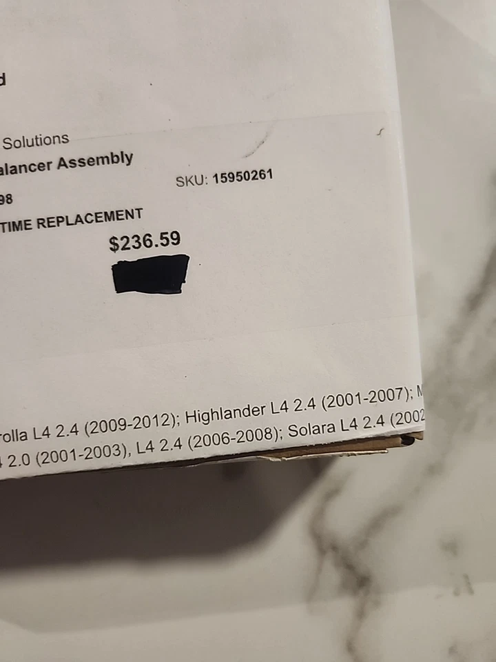 Conjunto de balanceador armónico Dorman 594-198 para Scion y Toyota ver compatibilidad Foto 4 de 4