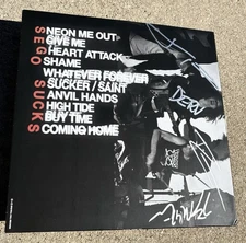 SEGO Band SIGNED Clear Vinyl SEGO SUCKS