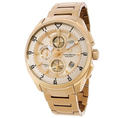 Technomarine TM-318130 Ocean Gold-tone Dial 44 mm Men's Watch New