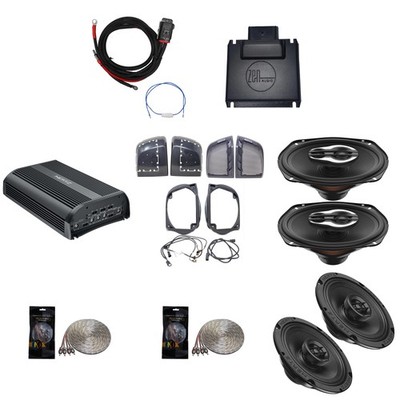 Hertz SPL Stage 3 System with SP-4.900 4 Ch Amplifier plus SX165 Neo Fairing ...