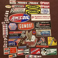 Vintage Snap On MAC AMSOIL FERODO CRAGAR Summit Point Racing Decal Sticker Lot