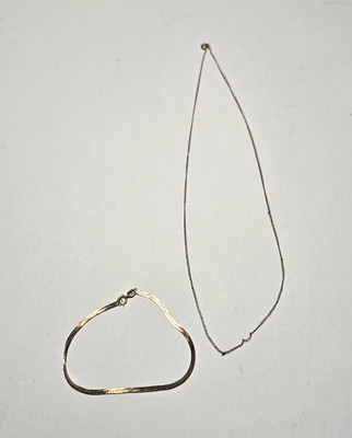 14KGF Bracelet And 12KGF Necklace.