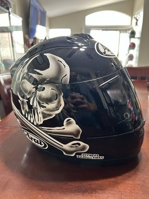 Arai RX-7 Corsair Josh Hayes Jolly Roger  Motorcycle Helmet - Size S - VERY RARE