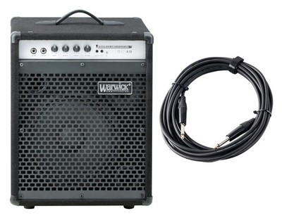 Warwick BC 40 Bass Combo Verstärker Set 40 W 10'' Speaker Aktiv 3-Band EQ Kabel